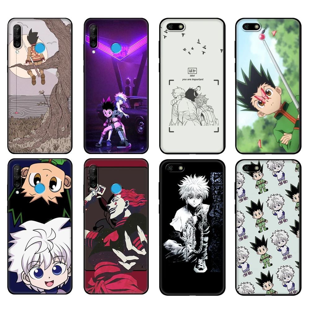 Black tpu Case For Huawei Honor 20 Lite 10 10i 20S 30S 30 Case Honor 7A 7s 7C Case Cover Hunter Hunter HxH Gon hisoka Kurapika