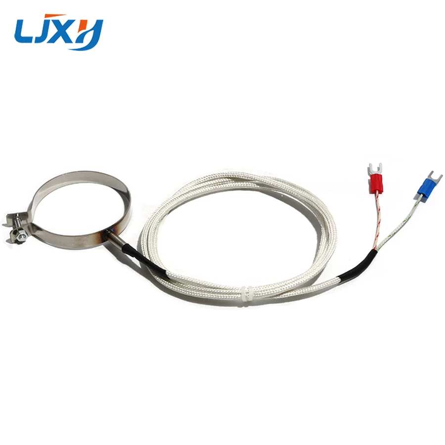 LJXH Injection Machine Accessories Clamp-type K-type Thermocouple Temperature Sensor Thermoelectrode 1~5m Glass Fiber Wire