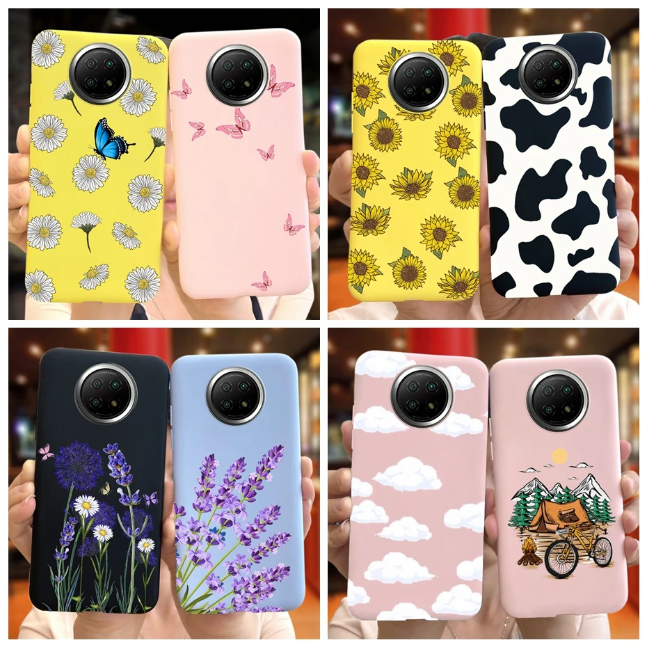 Butterfly Flower Phone Case For Xiaomi Redmi Note 9T 5G Funda Redmi Note 9 5G Cover Silicone TPU Cases For Redmi Note9 T 9T 5G