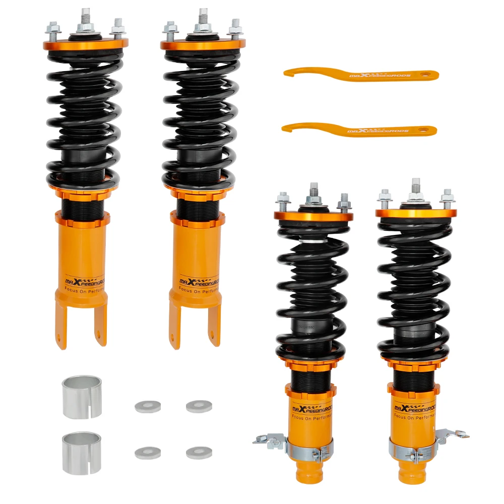 4pc Full Coilovers Coilover Strut Shock Springs Suspension For Honda Civic EK 1996 1997 1998 1999 2000 Gold