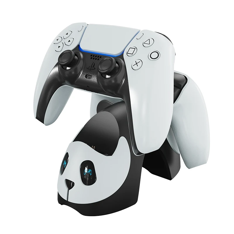 Dual Charger Dock For PS5 Playstation 5 Lovely Panda Controller Fast Charger Stand Gamepad Joystick Charging Station Holder