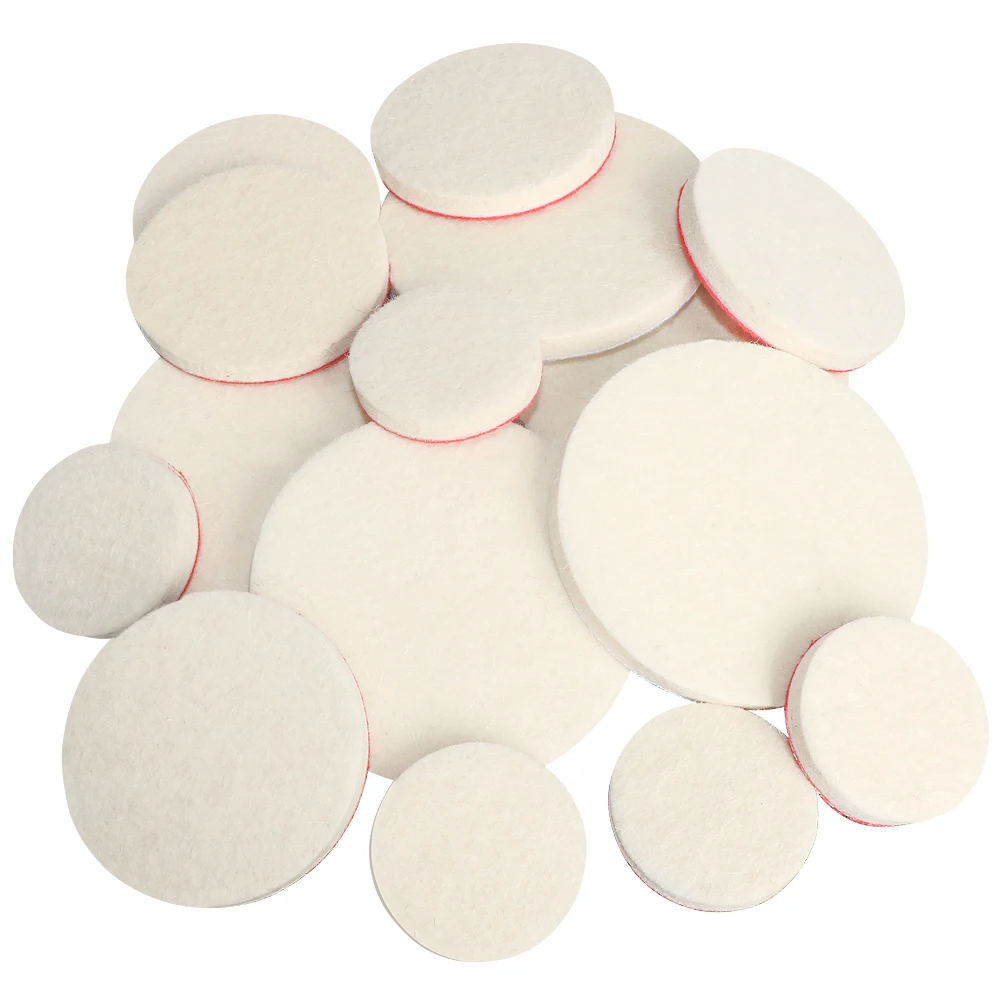 5PCS 2/3/4/5Inch Flocking Wool Felt Polishing Wheel Grinding Sanding Disc High-density Hook&Loop Polishing Pads 4.9