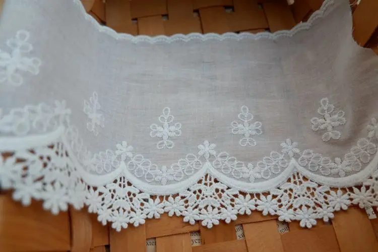 Cotton embroidery lace clothing accessories DIY belt shoulder strap accessories home curtain material