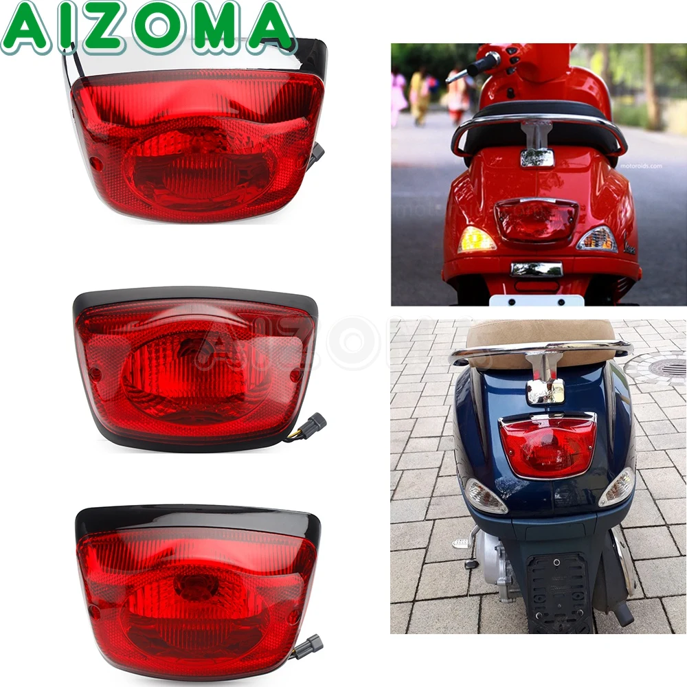  For LX 2T 50 125 150 Scooter Brake Tail Light Cover 638646/58263R Motorcycle Taillight Accessories For LX50 LX125 LX150 05-14