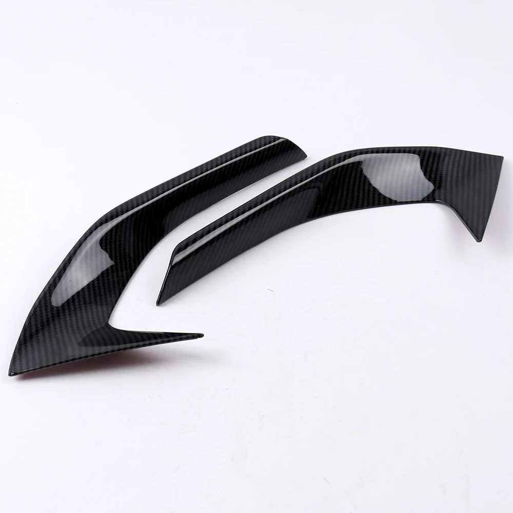 Car Accessories for Peugeot 3008 5008 GT 2017 2018 ABS Carbon Fiber Front Fog Light Grille Outer Cover Trim 2pcs