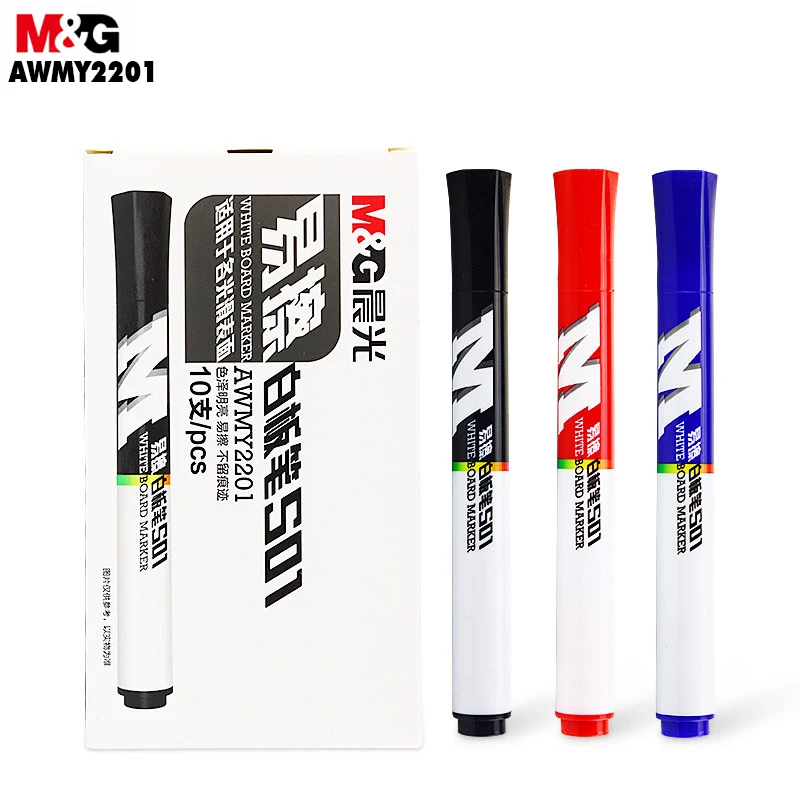 M&G S01 Mark Pen. Water-borne Easy-to-erase Whiteboard Pen Erasable Whiteboard Marker Pen Office Supplies. AWMY2201