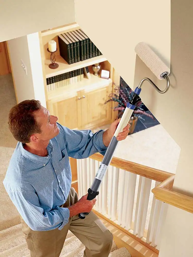 Roller brush latex paint paint brush printing stretch wool brush decoration roller coating machine magic wall tool