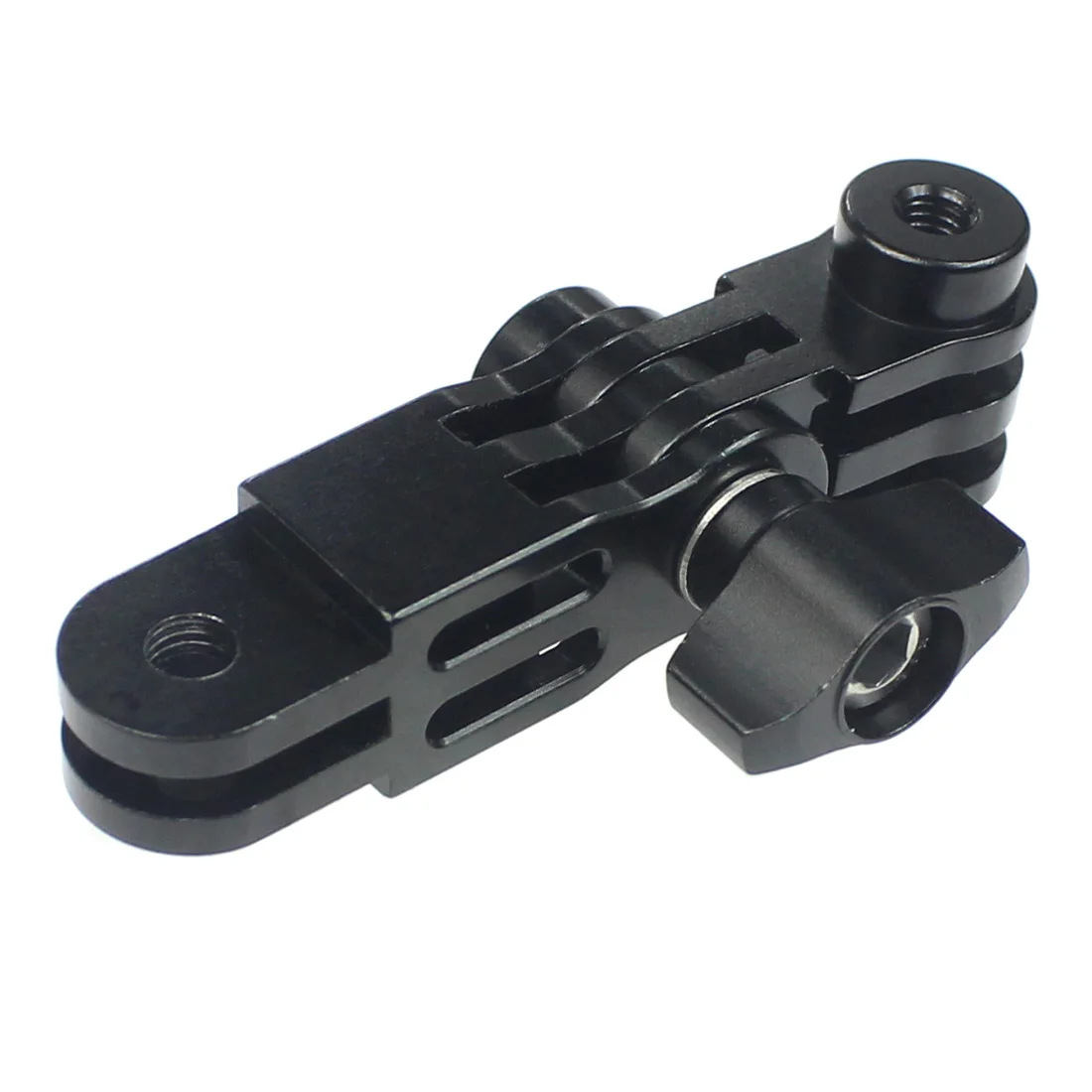 CNC อลูมิเนียม3-Way Pivot Arm Mount Adapter สำหรับ GOPRO Hero 10 9 8 7 6สำหรับ Insta360สำหรับ OSMO /Yi /SJcam /EKEN Action กล้อง