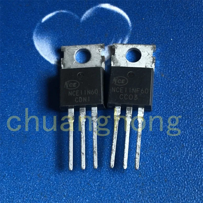 1 pz/lotto nuovo triodo di potenza originale NCE11N60 11A 600V NCE11NF60 Transistor a effetto di campo MOS triodo TO-220