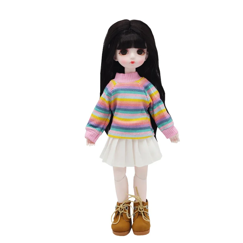NEW  Blyth Clothes Color stripes Long sleeve T-Shirt for Blyth,  Momoko, Obistu, Licca , FR 1/6 Dolls Accessories
