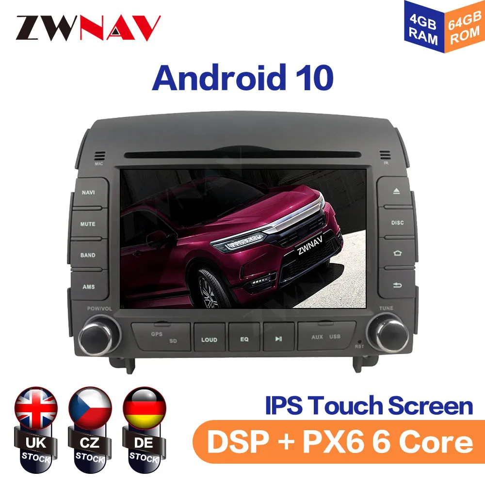 Android 10.0 Octa Core 4GB RAM Car GPS Navigation For HYUNDAI SONATA NF YU XIANG 2006-2008 Radio StereoDVD Multimedia Player