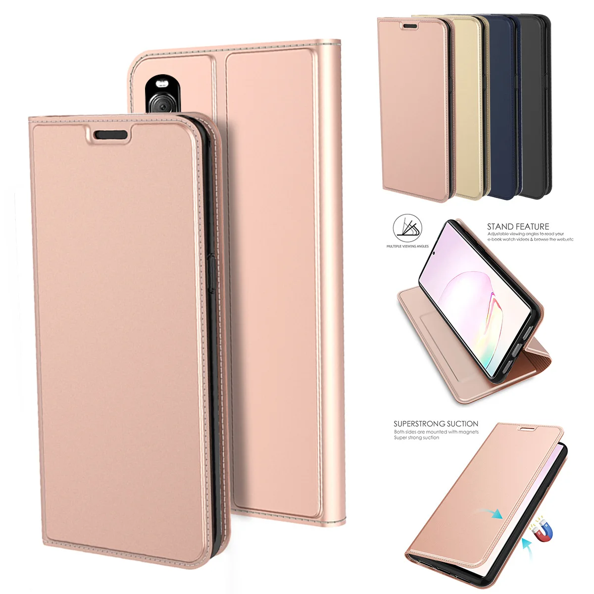 For Sony L4 Xperia 10 II 1 II Flip Leather Magnetic Cover for Sony Xperia 10 Plus XA3ultra Slim Book Wallet Phone Case Card Slot