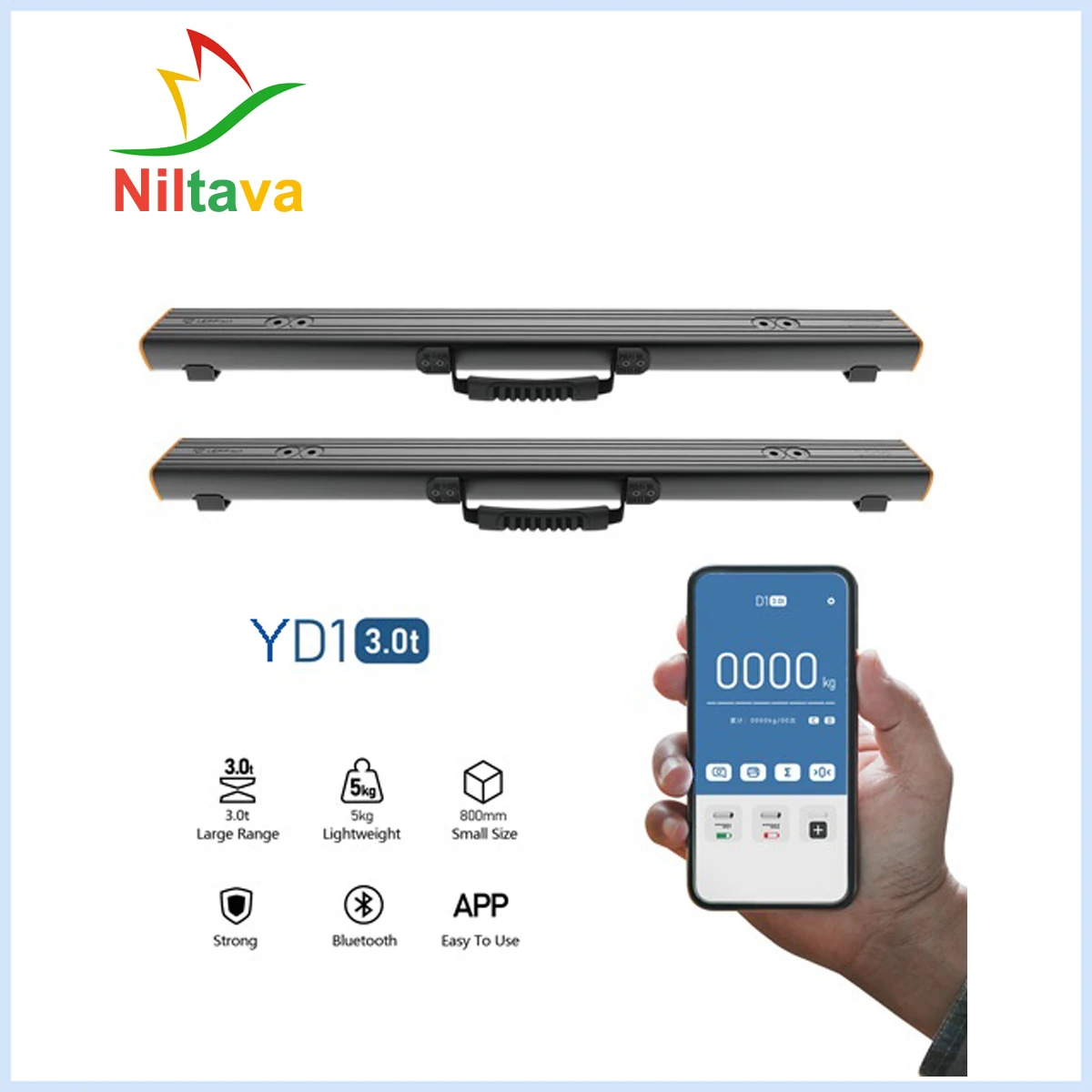 

Портативные весы YD1 с полосами и bluetooth, набор из 2 приложений