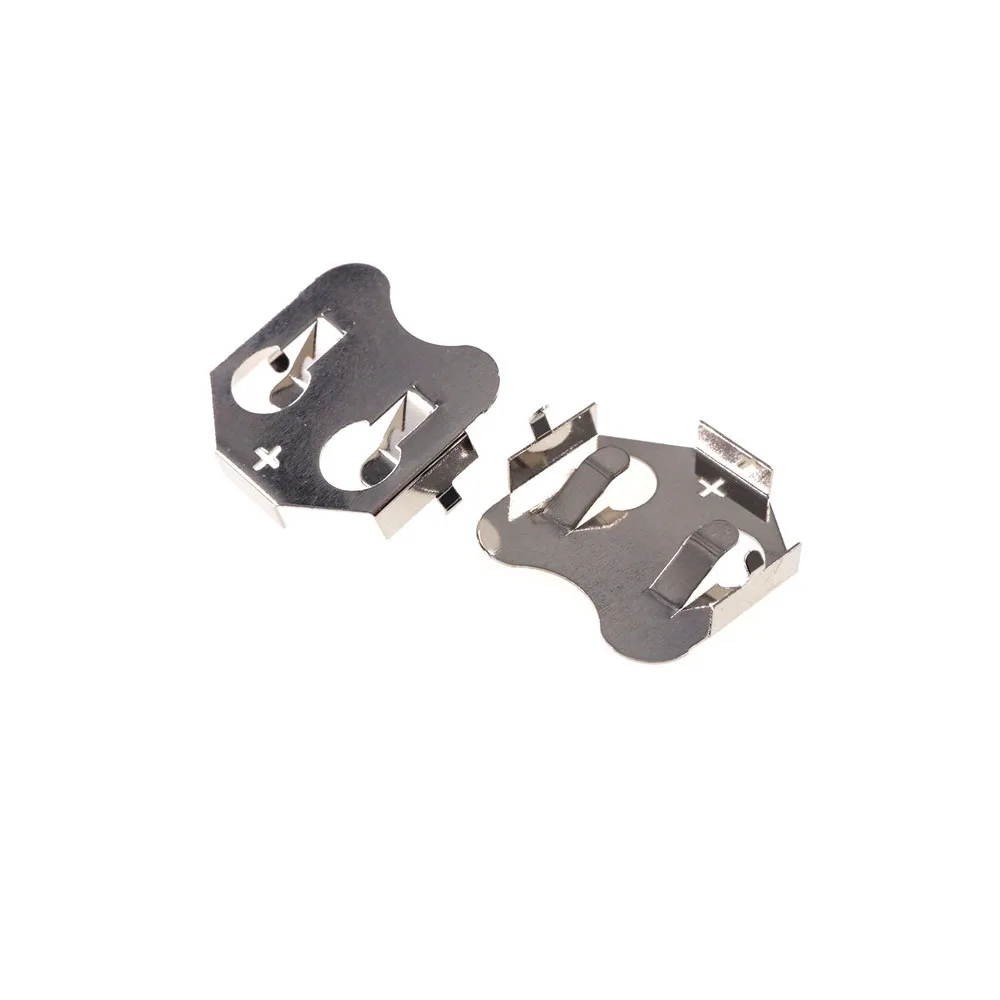 50 Pcs 20.0MM CR2032 2032 Battery Button Cell Holder Coin Retainer Power Supply Connector Clip Through Hole PCB Solder