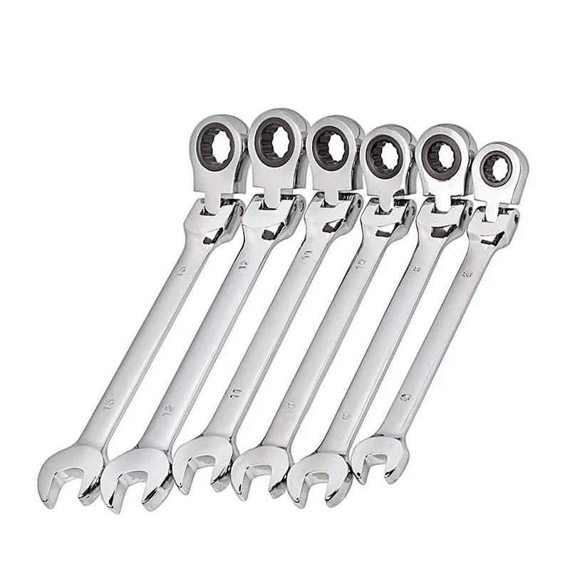 Flexible Ratchet Action Wrench Spanner Nut Tool Head Metric Spanner Open End And Ring Wrenches Tamanho da Ferramenta Mm13 mm