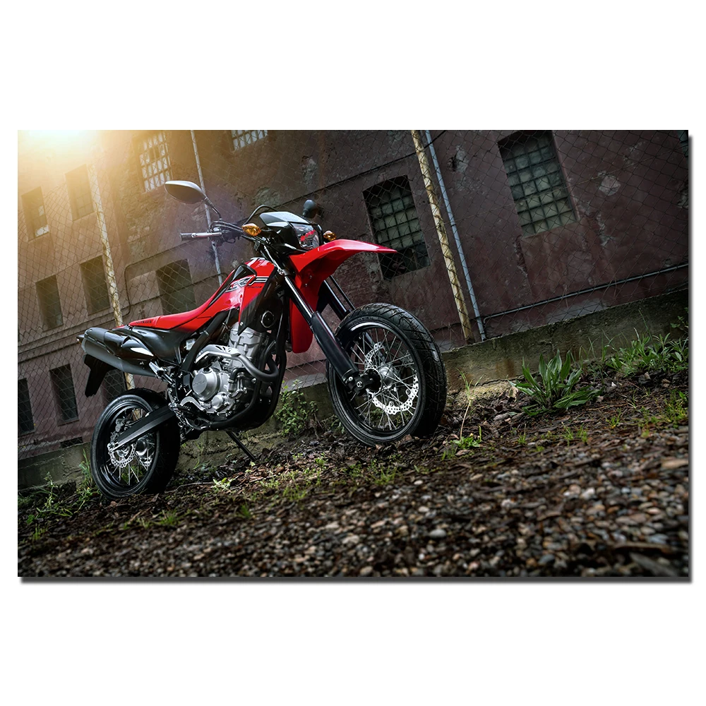 Super Bike Honda CRF Photo Decorative Posters and Prints Canvas Painting Wall Art Picture For Living Room Decor