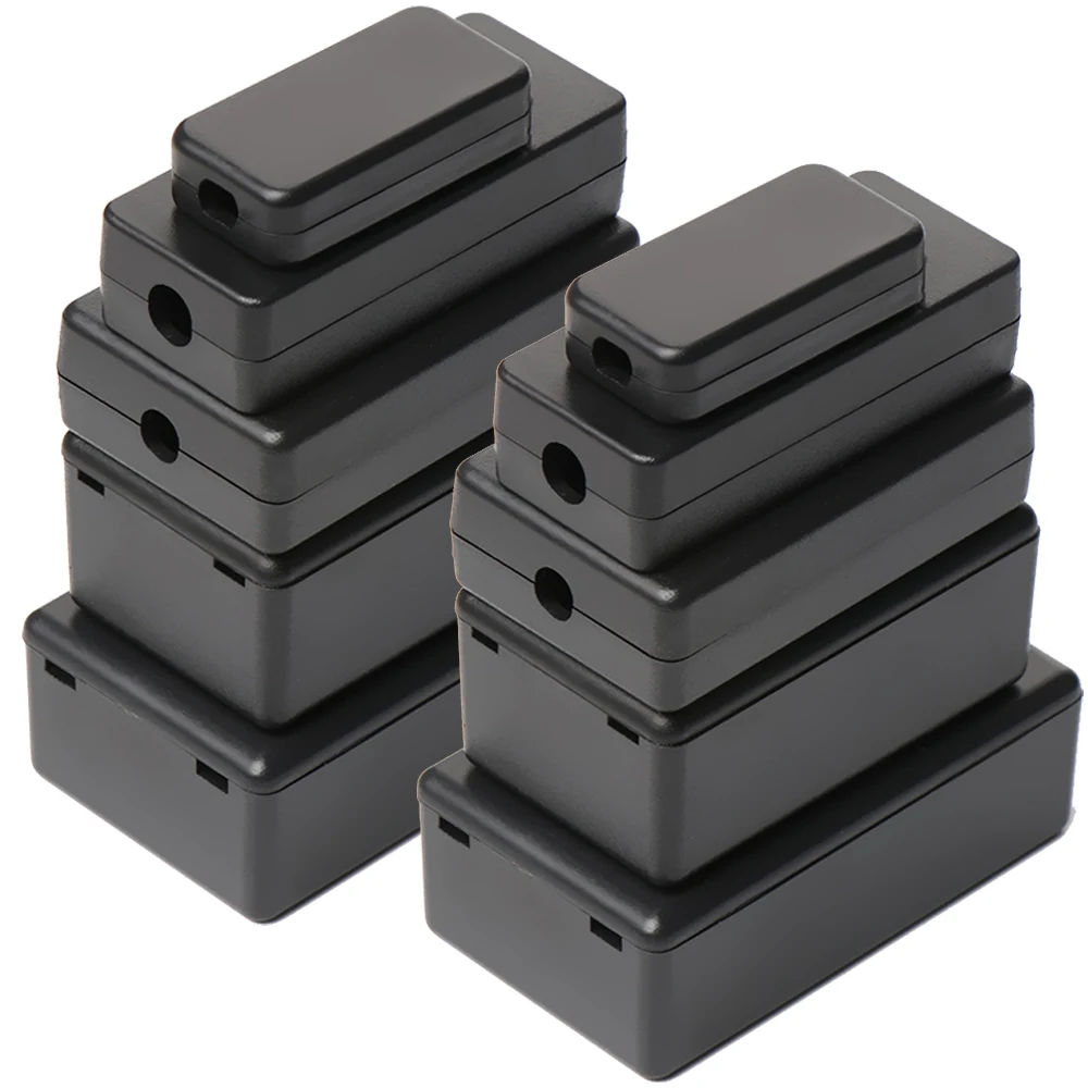 Waterproof Black DIY Housing Instrument Case ABS Plastic Project Box Storage Case Enclosure Boxes Electronic Home Daily Supplies