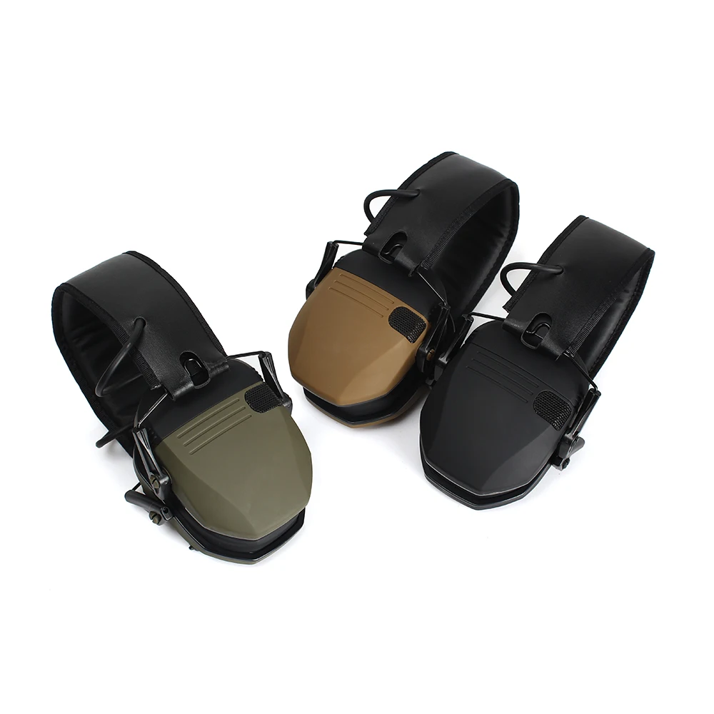 전자 촬영 귀 보호대, 사냥 귀마개 듣기 보호 사운드 증폭 소음 방지 전문 사냥 귀 디펜더