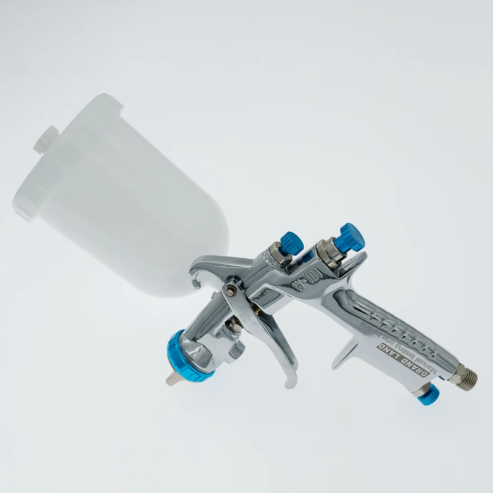 W101 pneumatic HVLP spray gun hand manual spray gun,1.0/1.3/1.5/1.8mm, W-101 paint Sprayer 400CC plastic tank