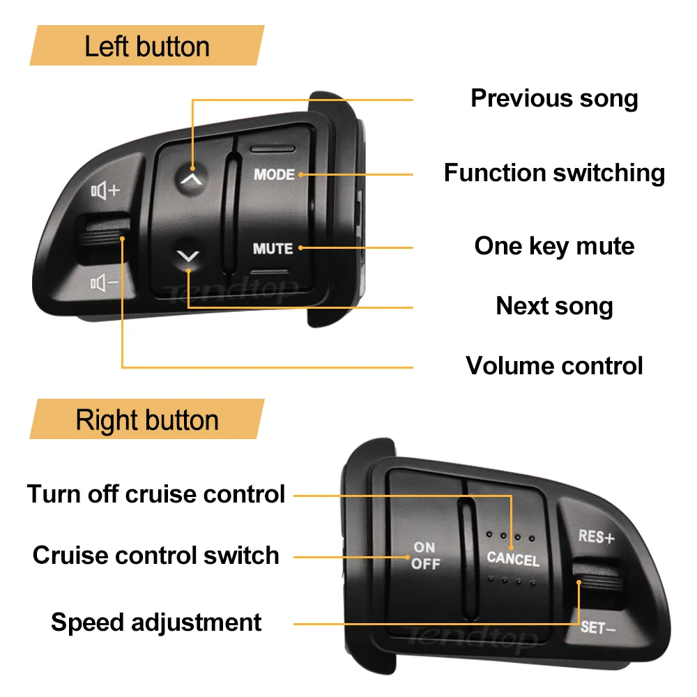 SUPERB For KIA Sportager Steering Wheel Cruise Controler Buttons Remote Control Volume Switch Car Accessories