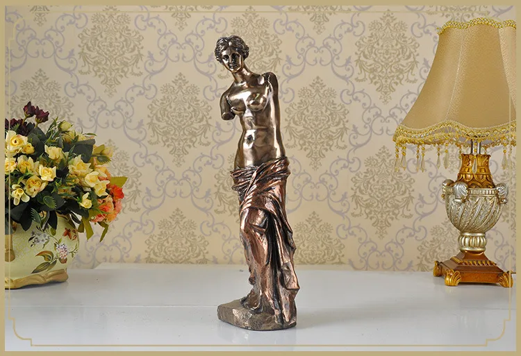 Nordic Goddess Venus statue figure artwork portrait craft desktop sculpture living room home decoration Ornament a0122