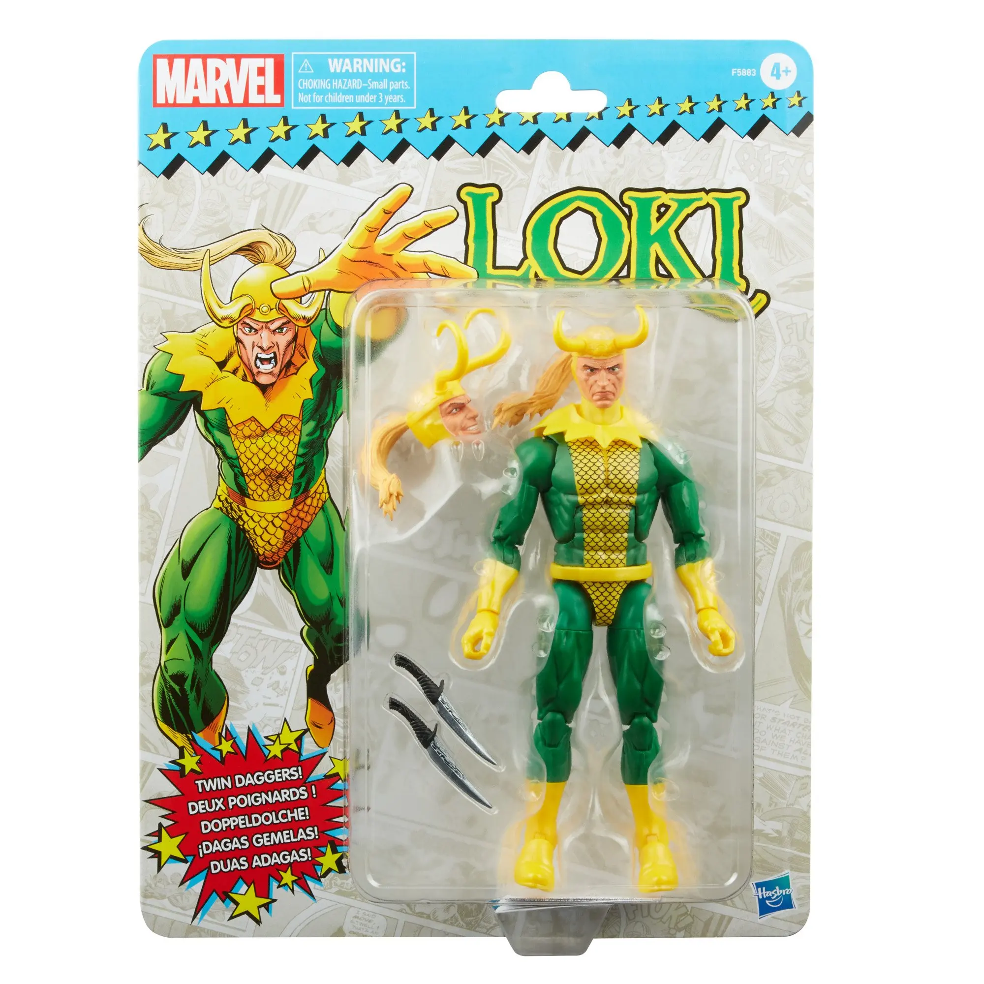 Marvel Legends Vintage Retro The West Coast Vision & Loki Twin Daggers 6