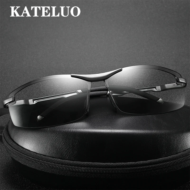 

KATELUO Day Night Vision Goggles Mens Glasses for Driving Photochromic Lens Men Sunglasses Polarized UV400 Sun Glasses 557