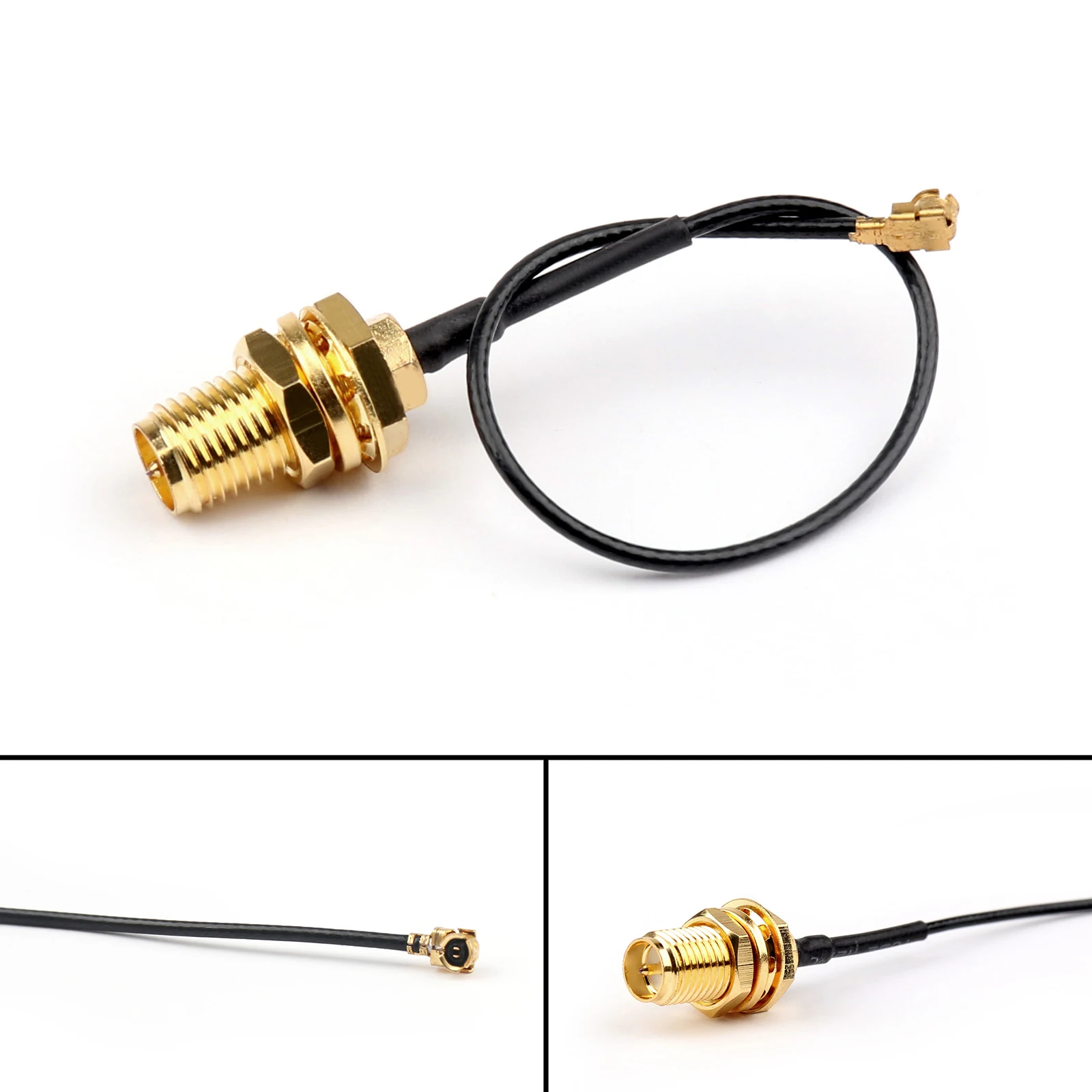 Areyourshop 1PCS IPX / U.FL to RP-SMA Female 1.13mm Pigtail Cable for Wifi Antenna 10cm