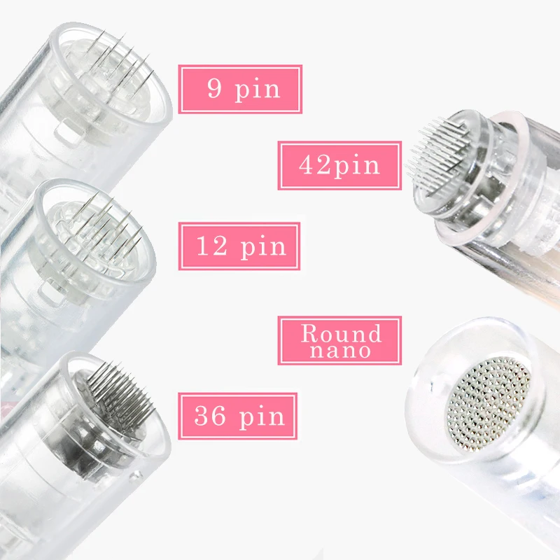 10/50/100pcs Bayonet Screw Microneedling Microneedle 9/36/42Pin Nano For Dr.imp pen Derma Tools Nutrition Input Micro Needle Tip