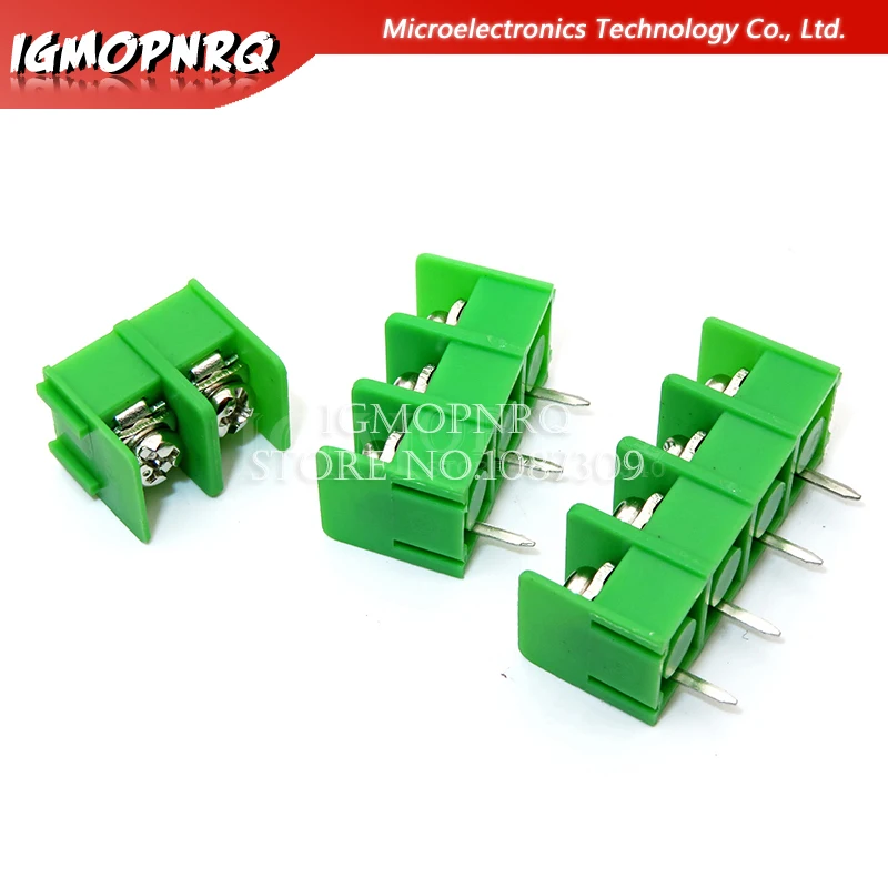 100PCS KF7.62 2P 3P 4P Terminal Connector Screw Spliced Pitch 7.62MM 2PIN 3PIN 4PIN For Arduino