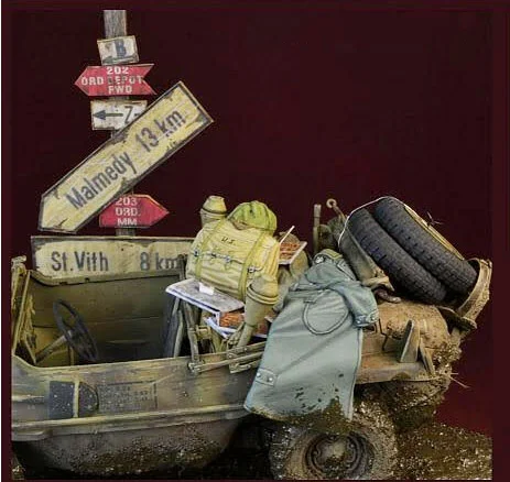 1/35 Resin Model Figure GK,4 figures ,There are no cars , Unassembled and unpainted kit
