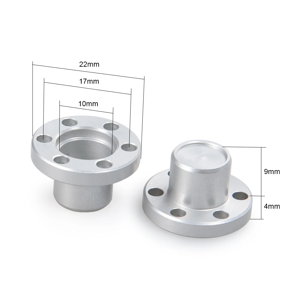 AXSPEED Aluminium 1.9inch Wheel Rim Hub Center Caps for TRX4 Axial SCX10 90046 D90 Tamiya 1/10 RC Crawler Car