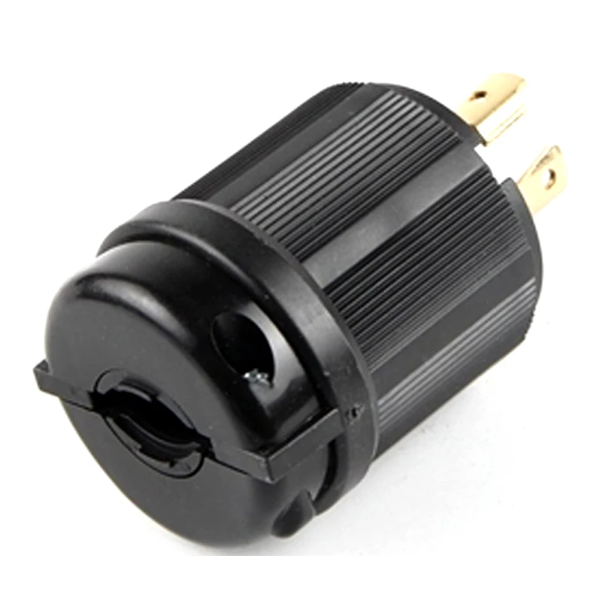 1 Stück Schwarz 30A 125V 250V NEMA L14-30P L14-30R Industrieller Drehverschluss-Stecker Verdrahtungsanschluss Steckverbinder Männlich Weiblich Buchse – Detail 3
