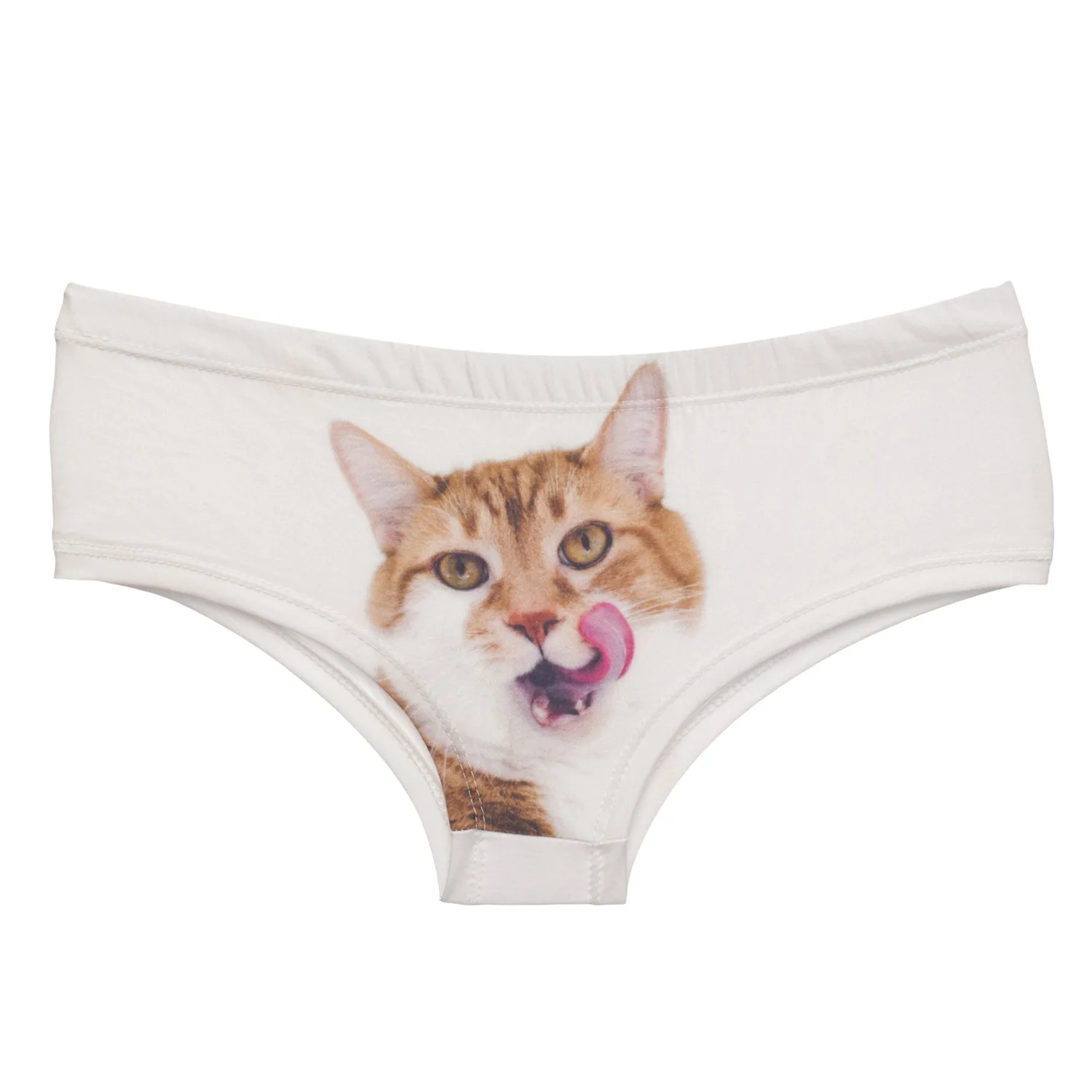 Original Cute Pet Cat Print Women Panties Breathable Seamless Lingerie Sexy Low-Waist Hip-Lifting Female Briefs Tanga