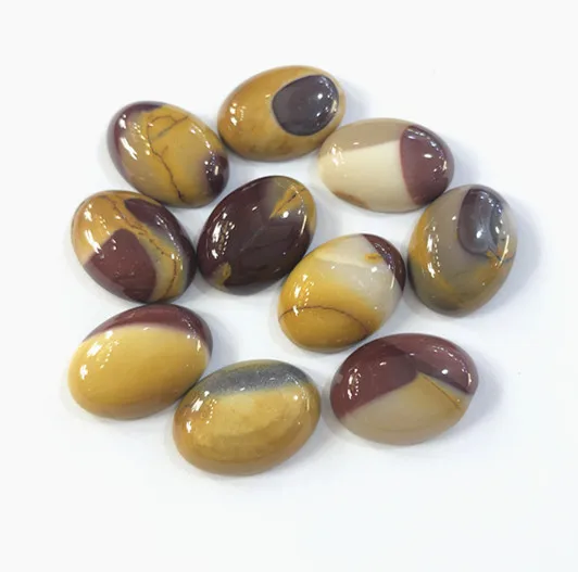 New Aarrival Moukite Gemstone Cabochone 13x18mm Wholesale Natural Oval Beads Cabochon Loose Gemstones Ring Face Pendant Jewelry