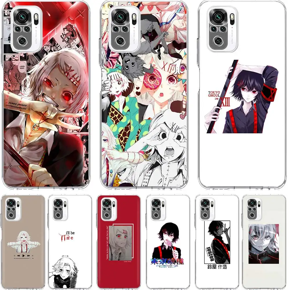 Anime JUUZOU SUZUYA Tokyo Ghouls Phone Case For Xiaomi Redmi Note 13 12 12S 11 11S 10 10S 11E Pro Plus 11T 9 9S 8 8T 7 5 + Cover