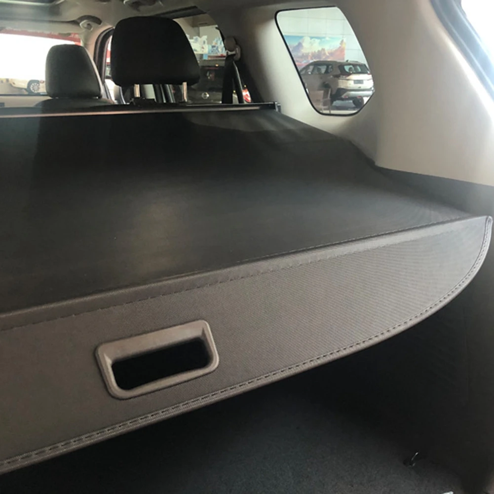 Black Trunk Shade Rear Parcel Shelf Cargo Cover For Ford ESCAPE 2020-2023 Car Boot Luggage Security Shield Shade