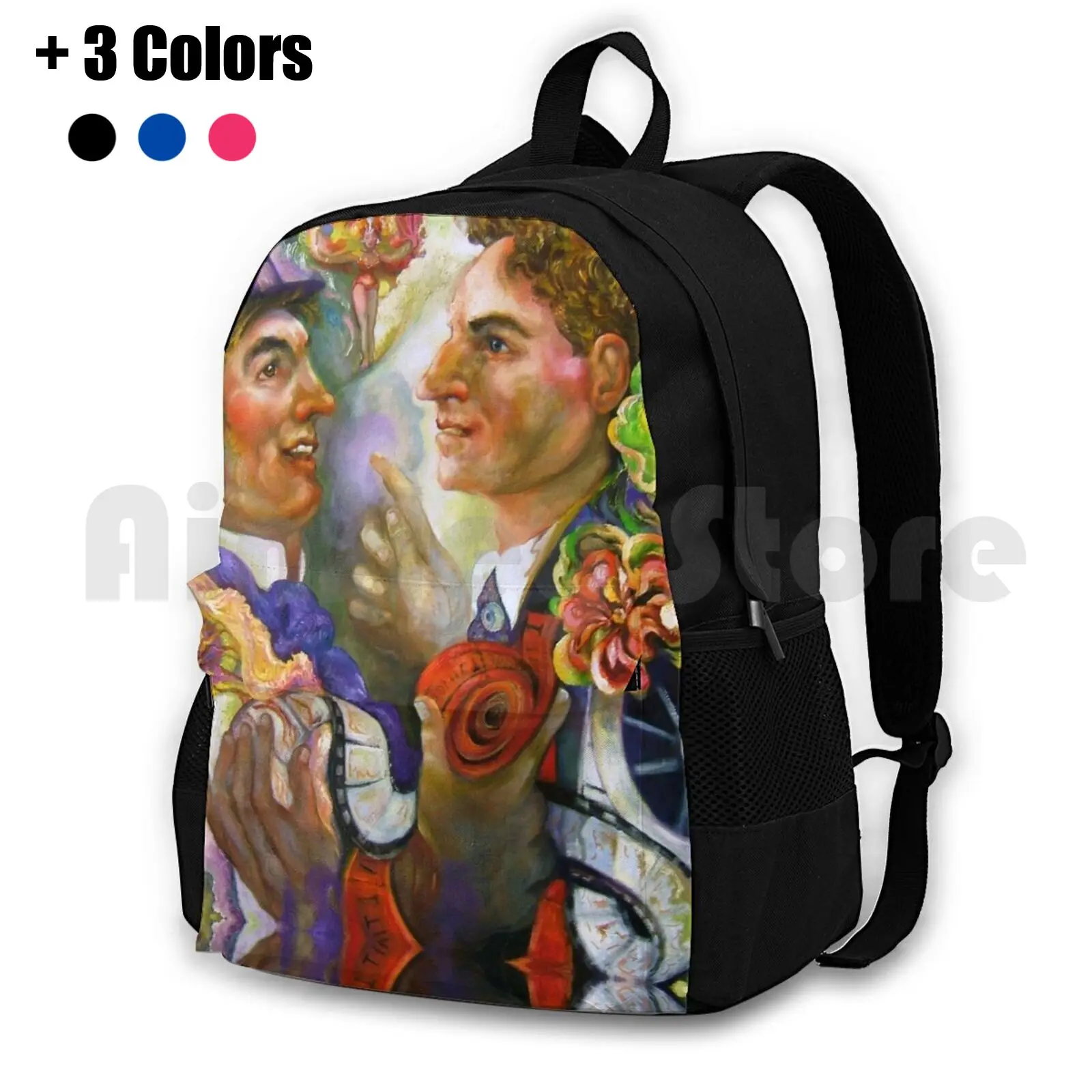 P.t. Barnum , Jean Cocteau Conferencing Outdoor Hiking Backpack Waterproof Camping Travel American Circus Film Beauty Fairies