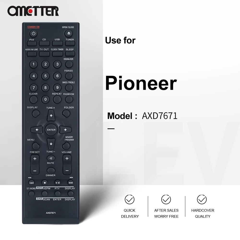 AXD7671 Fit for Pioneer Home Theater Remote Audio Player Controller X-CM31DAB-W X-CM31DAB-T X-CM31DAB-K