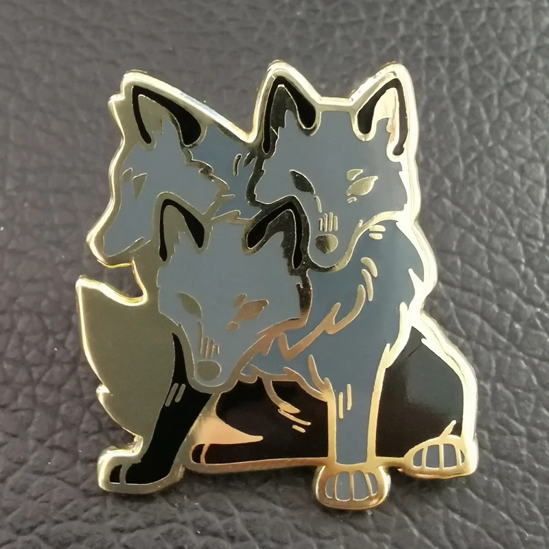 Cerberus enamel pin