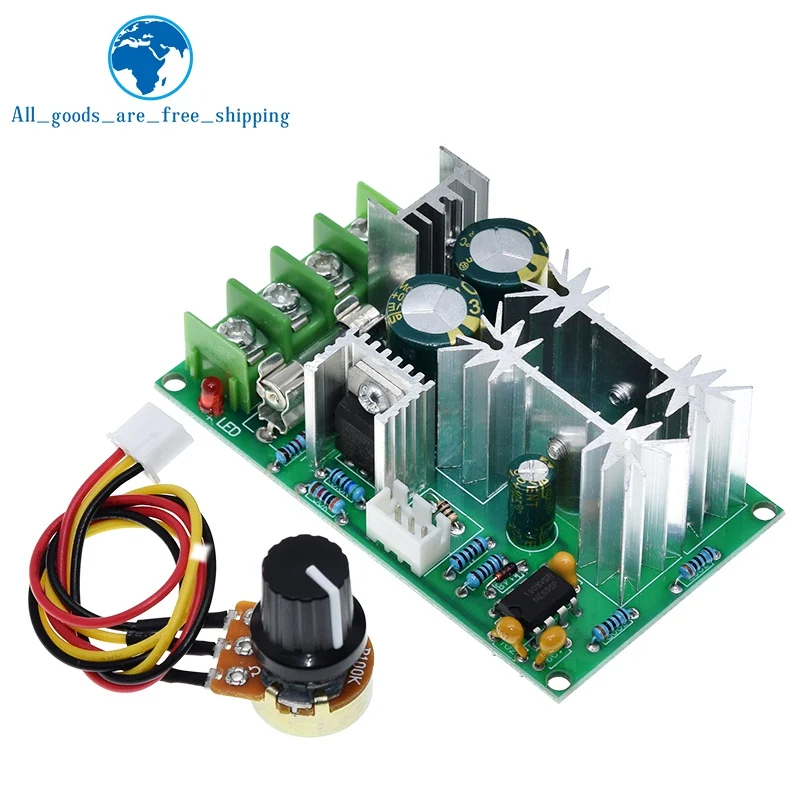 DC10-60V Dc 10-60V Motor Speed Control Pwm Motor Speed Controller Switch 20A Stroom Voltage Regulator High Power drive Module