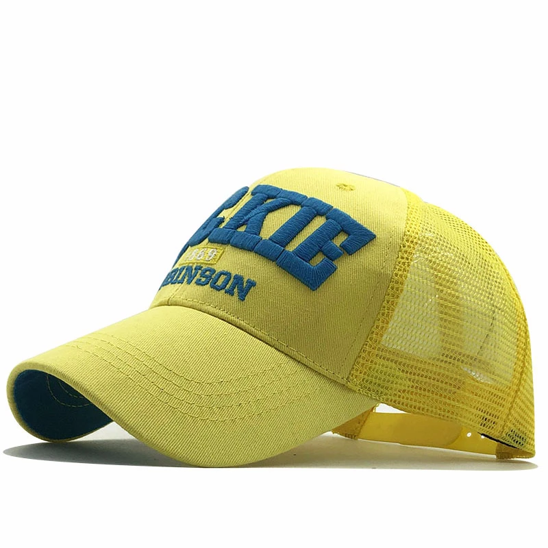 New Parent-child Children fishing Baseball Cap Summer Kids Sun Hat 3D Embroidery letters mesh boys girls snapback Caps