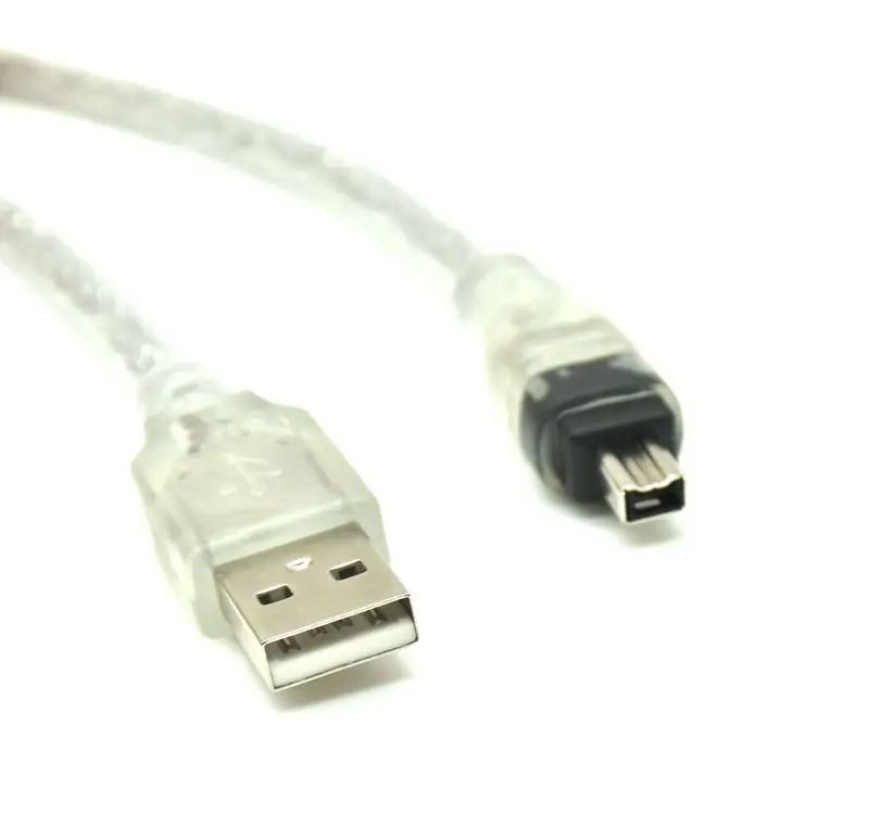 1.5M High Speed USB 2.0 Male to 4 Pin IEEE 1394 Cable Lead Extension Adapter Converter For MINI DV HDV Camcorder to Edit PC