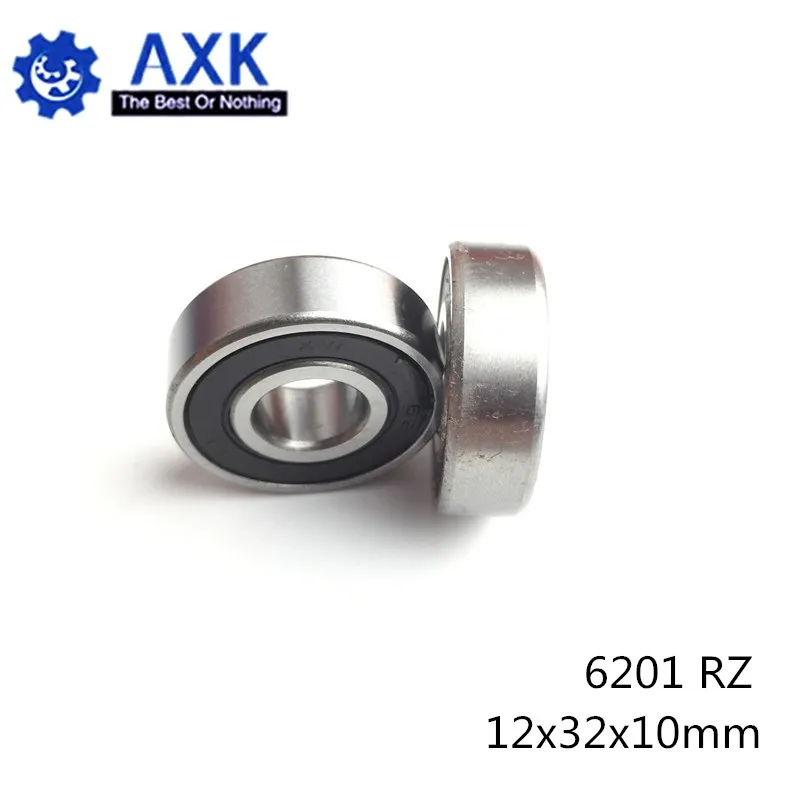 6201RZ  Nylon Cage Bearing 12*32*10 mm ABEC-3 ( 8 PCS ) Mute High Speed For Gearboxes 6201 RS 2RZ Ball Bearings 6201RS 2RS Nylon