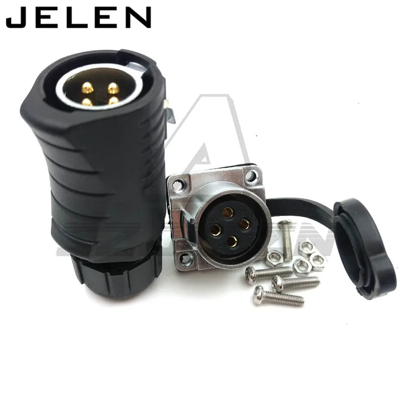 XHE20, IP67 4pin Waterproof connectors, LED power cable connector male and female, car connector, electrical power plug socket