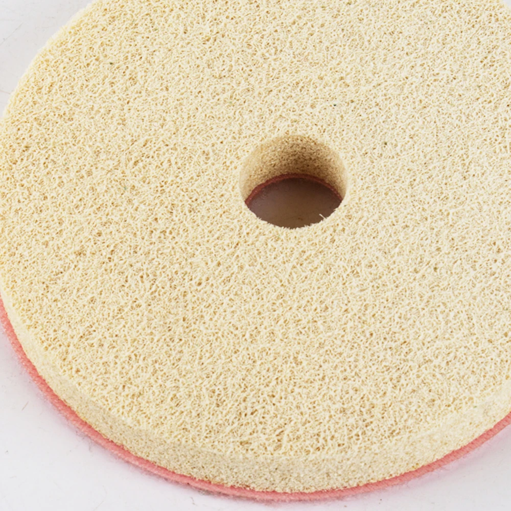 1pc 80mm/100mm fibra de náilon polimento roda não-tecido hoop-loop moagem rodas para mármore de pedra