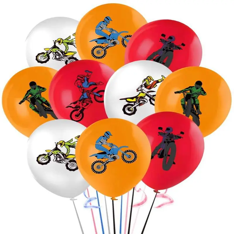 12pcs Dirt Bike Balloons 12