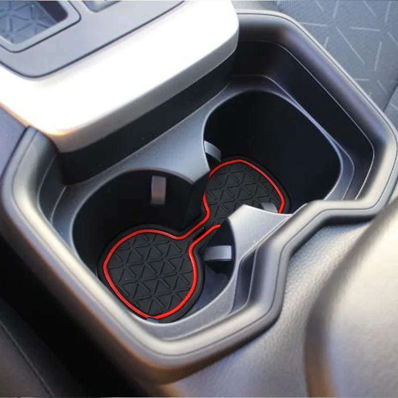 For Toyota RAV4 2019 2020 2021 2022 2023 2024 2025 Anti-Slips Gate Slot Mat Accessories Rubber Cup Holder Non-Slips Car Sticker