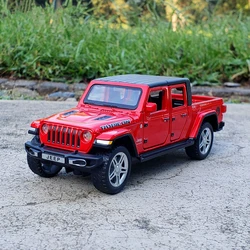 1:32 Jeeps Wrangler Gladiator Alloy Pickup Model Diecasts Metal Toy Off-road Vehicles Car Model Simulation Collection Kids Gift