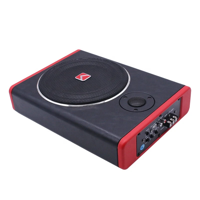 600W 4Ohm 8 Inch Amplifier Car Active Subwoofer Speaker High Quality Power Ultra-thin Loudspeaker